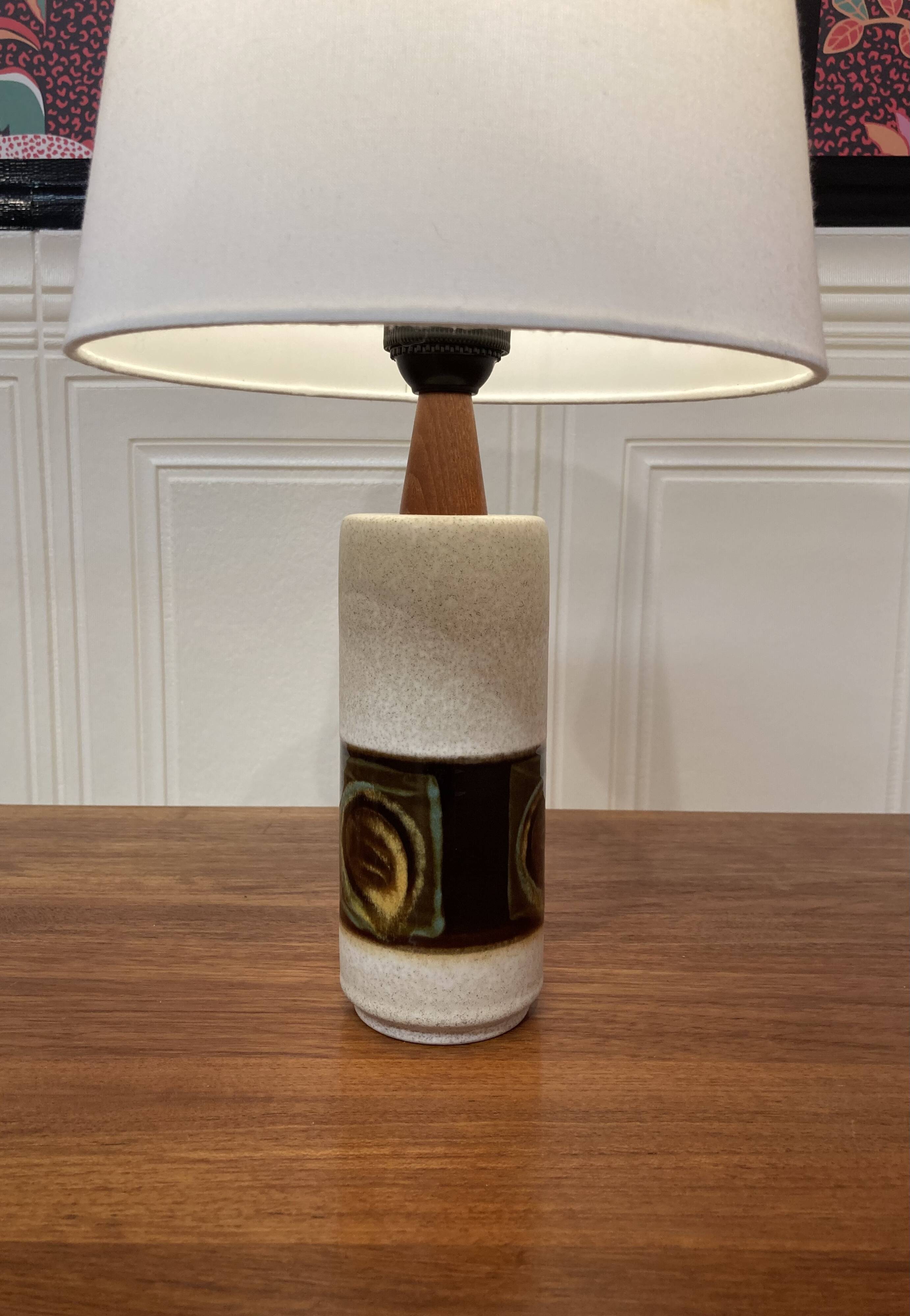 Ceramic lamp Scandinavian design 1950.