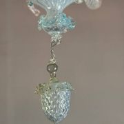 Venetian Murano Glass Chandelier in Shades of Blue, Circa 1950