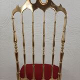 Paire de chaises Chiavarine, laiton