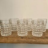6 vintage whisky glasses
