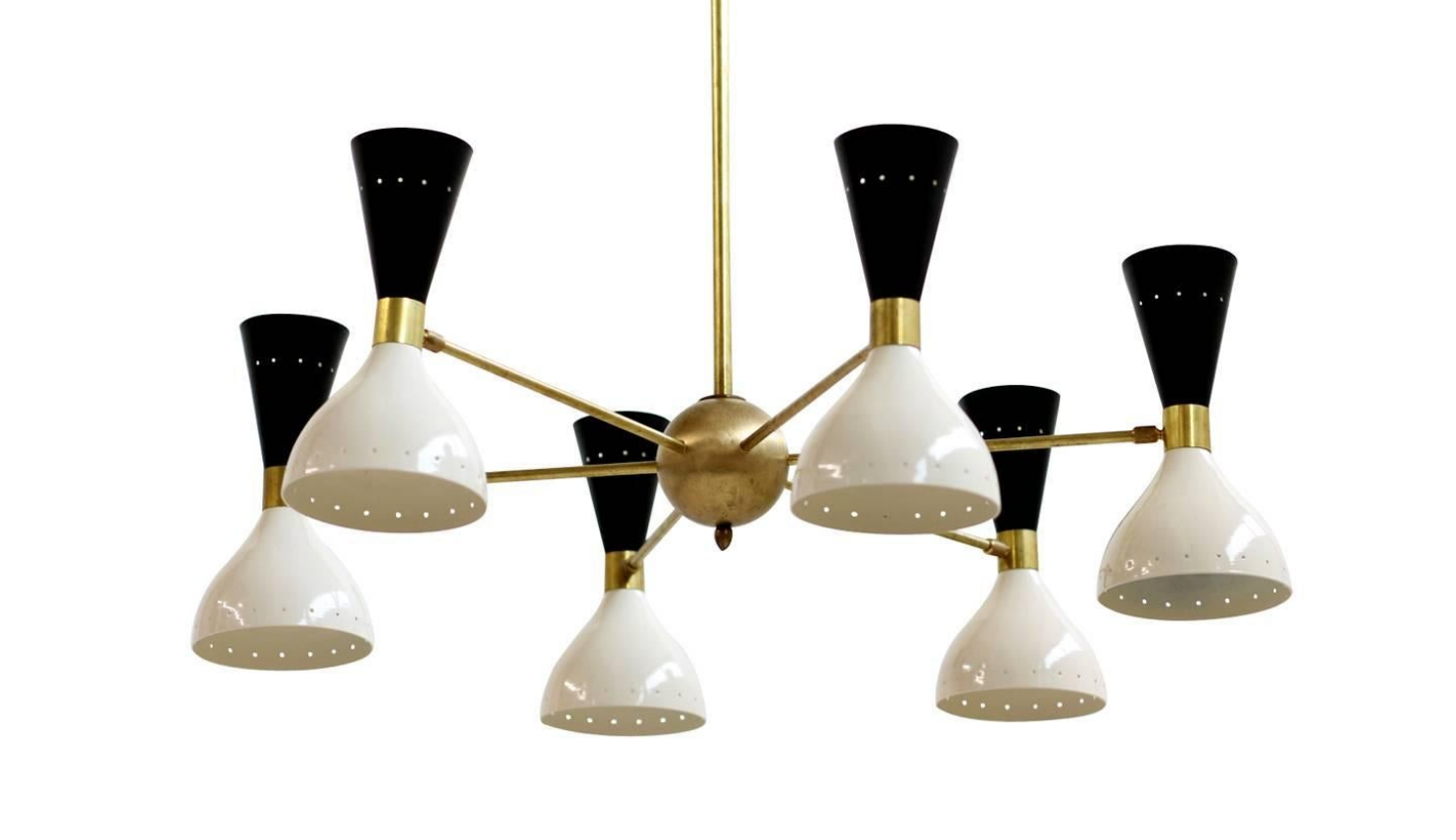 Italian brass chandelier