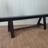 Solid oak farmhouse bench
