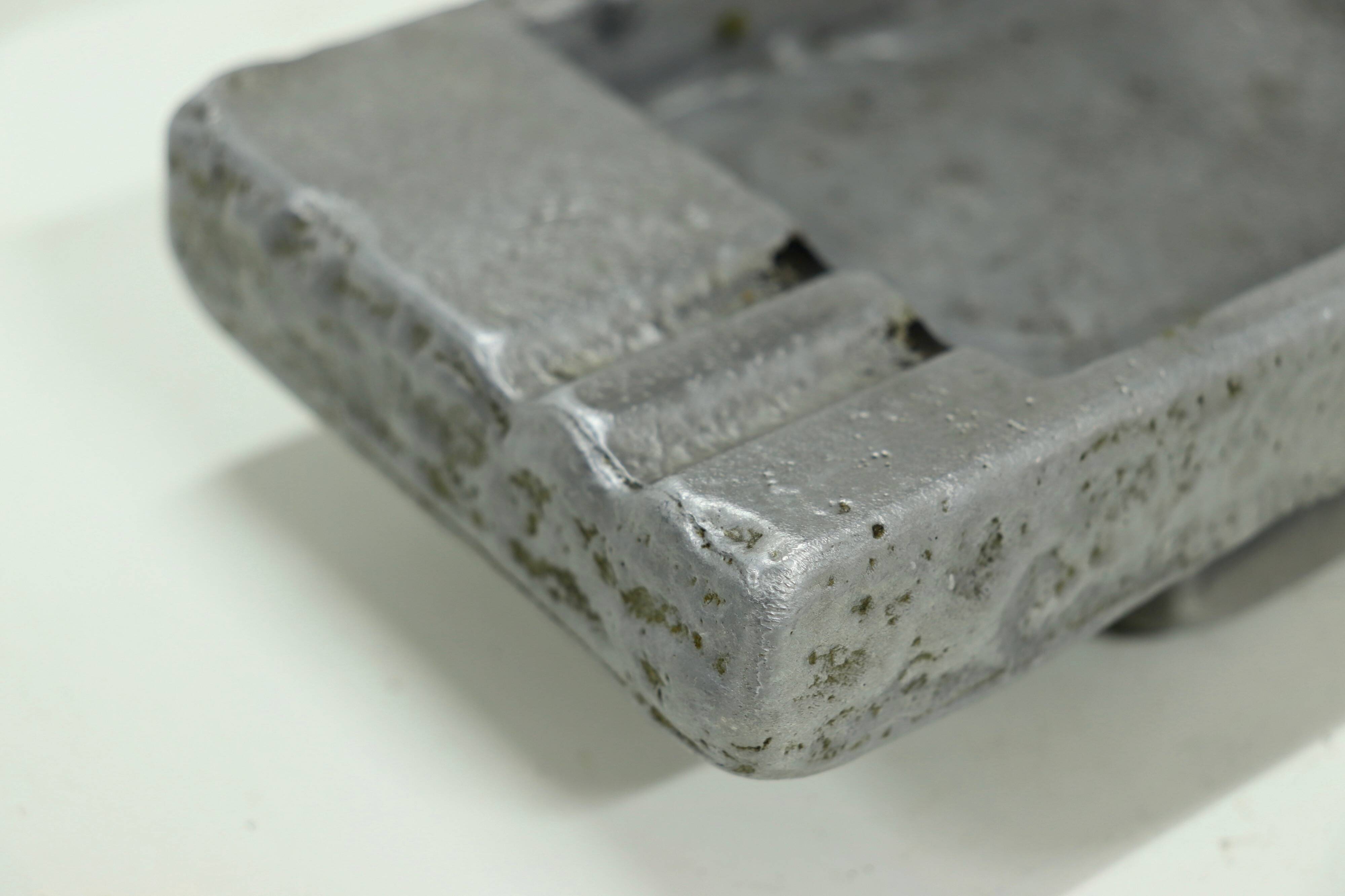 Brutalist Cast Aluminium Ashtray Willy Ceysens 1960s