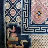 Handmade oriental carpet in wool 134 cm x 215 cm
