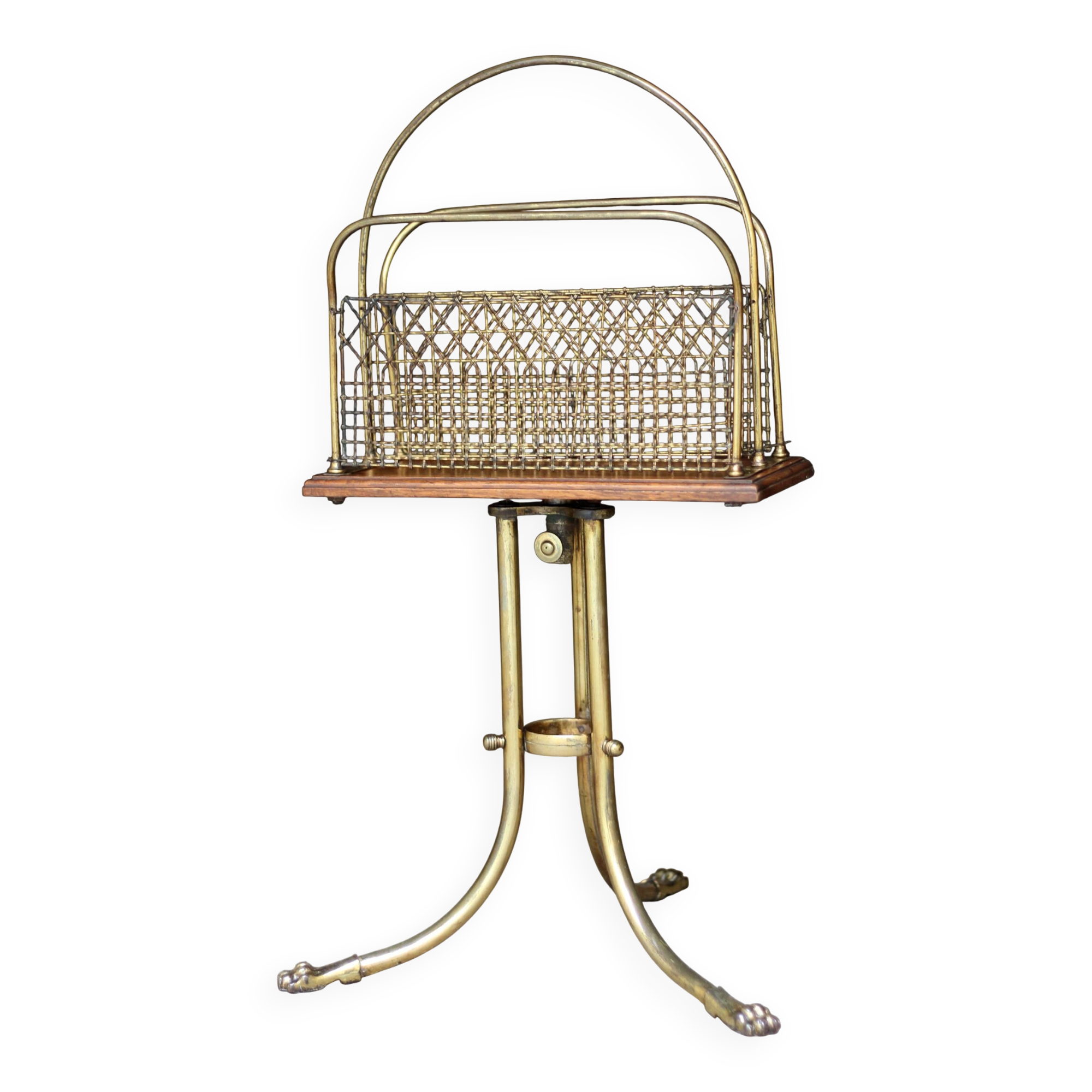 Irresistible victorian s. hall rotating magazine rack.