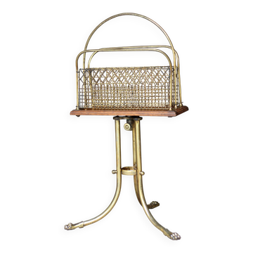Irresistible victorian s. hall rotating magazine rack.