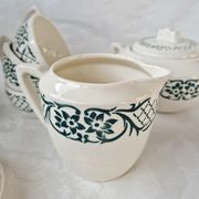 Ensemble à café Versailles de Digoin Sarreguemines 15 pièces