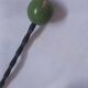 Vintage metal and wooden ball coat rack
