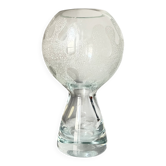 Vase vintage en verre d'art de Marita Voigt pour Ilmenau, RDA (Allemagne de l'Est)