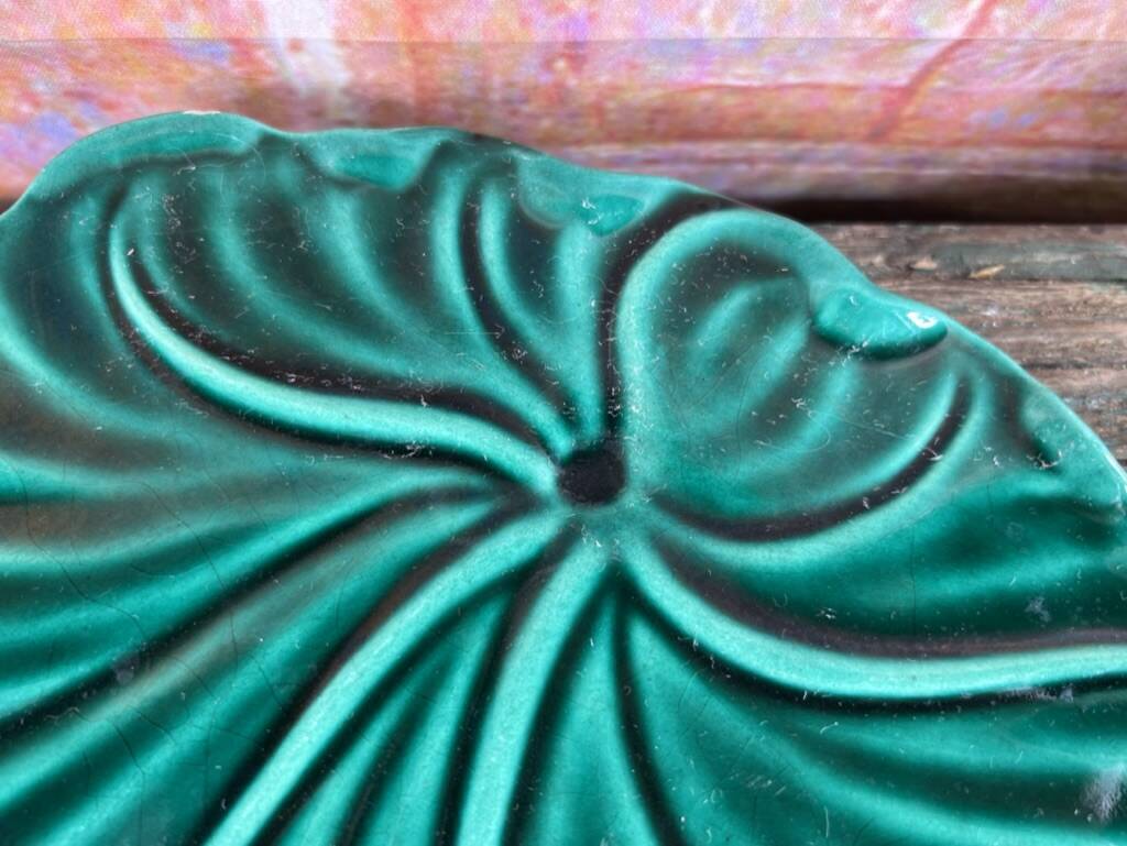 Vintage Vallauris green trivet