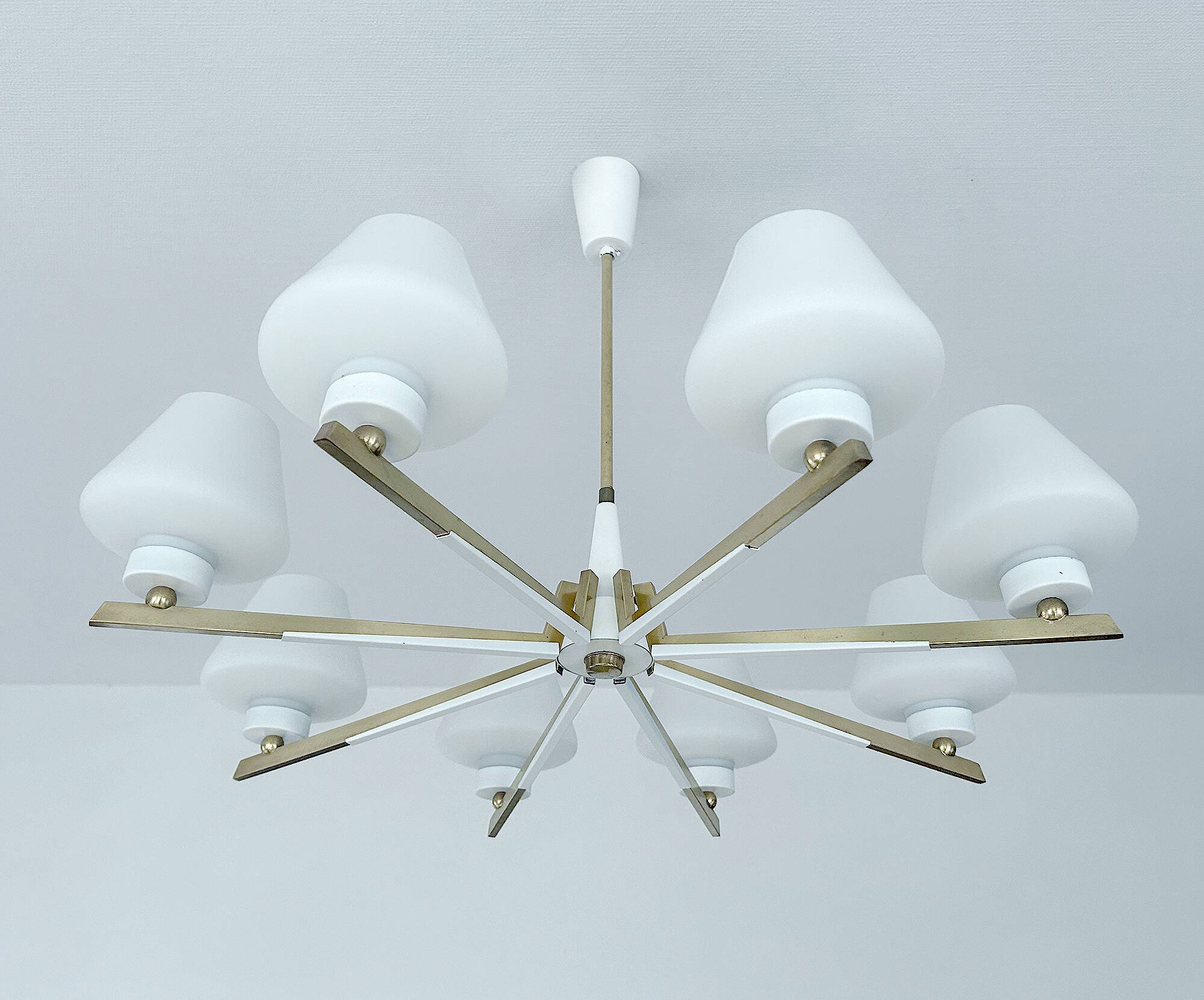 Large Mid Century Italian Pendant Light