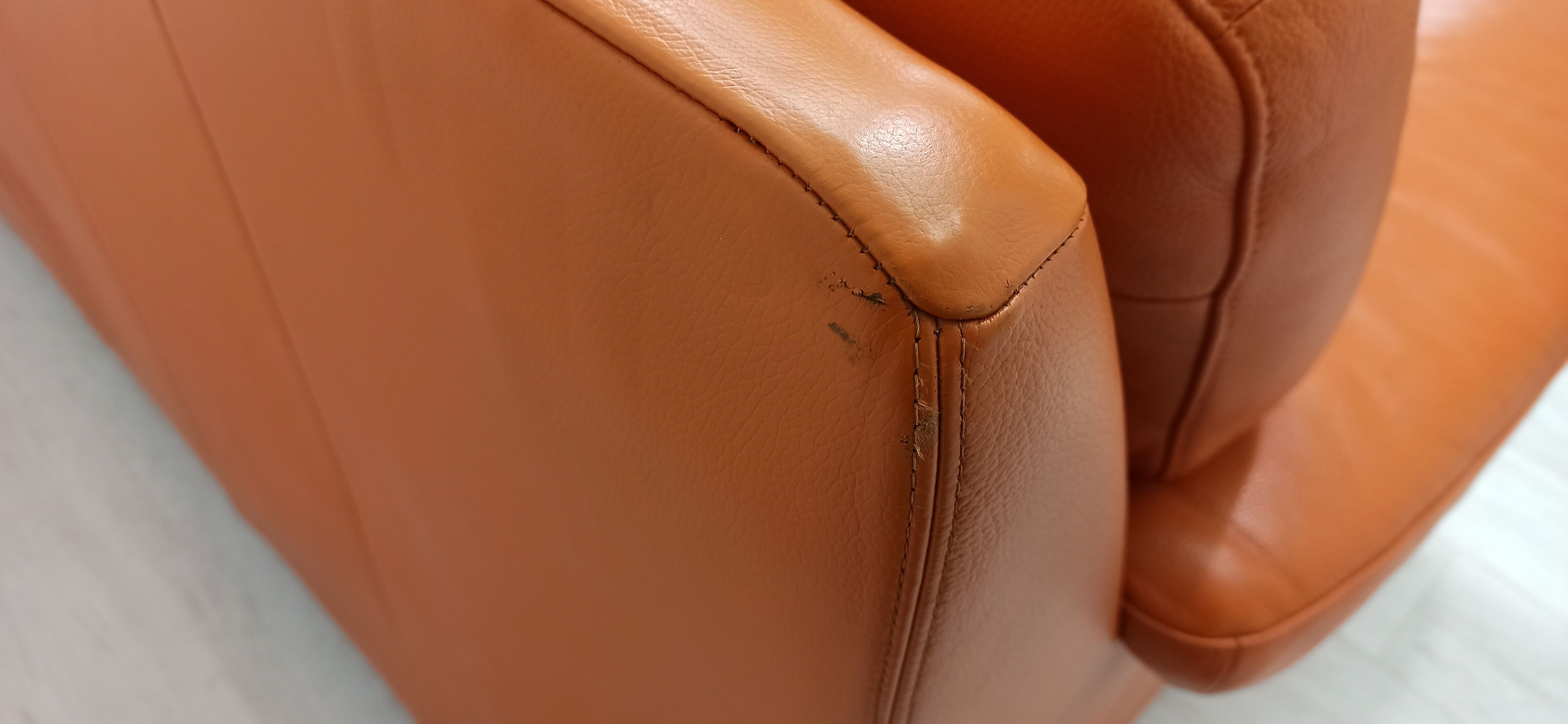 Leather sofa Willi Schillig 90s