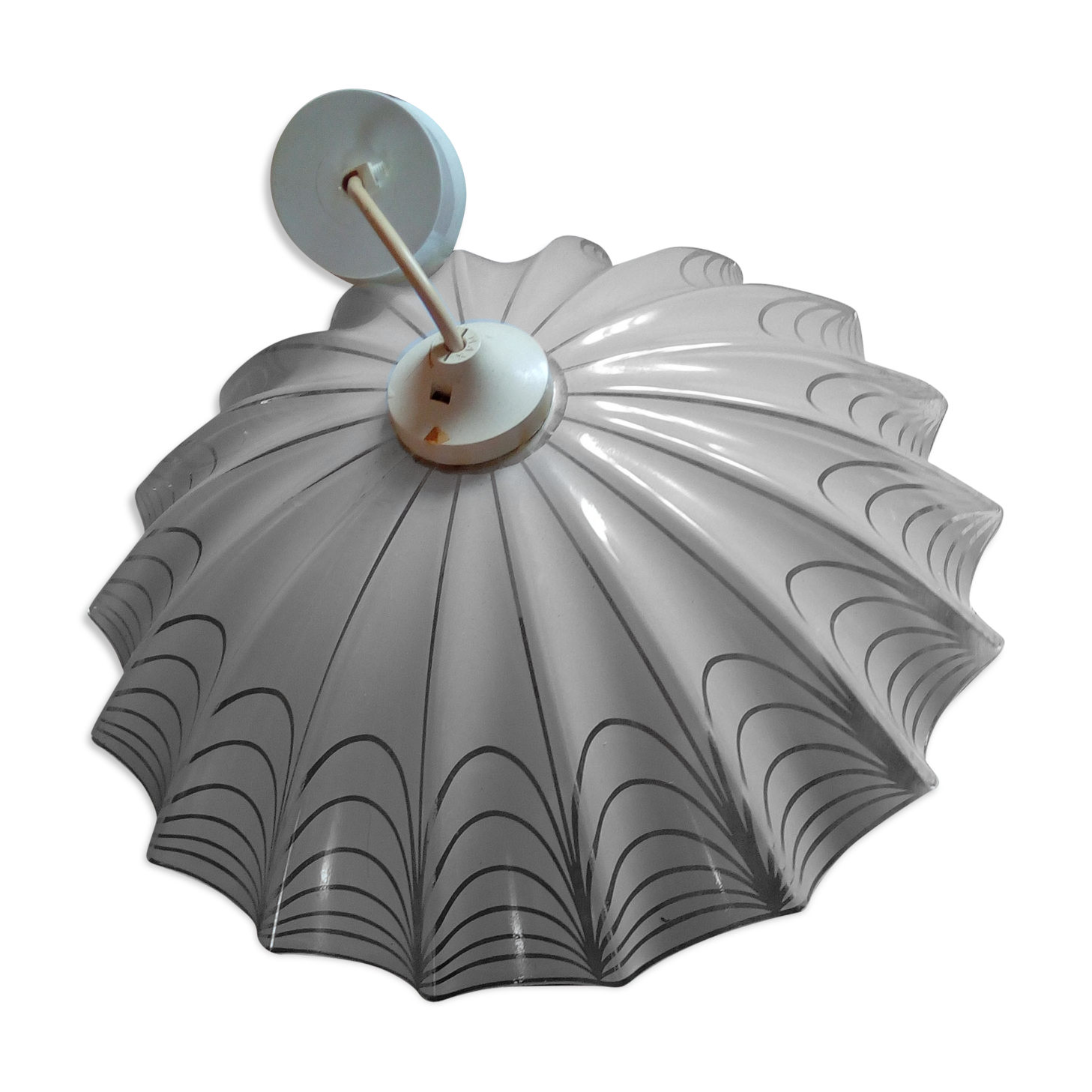 Vintage glass chandelier