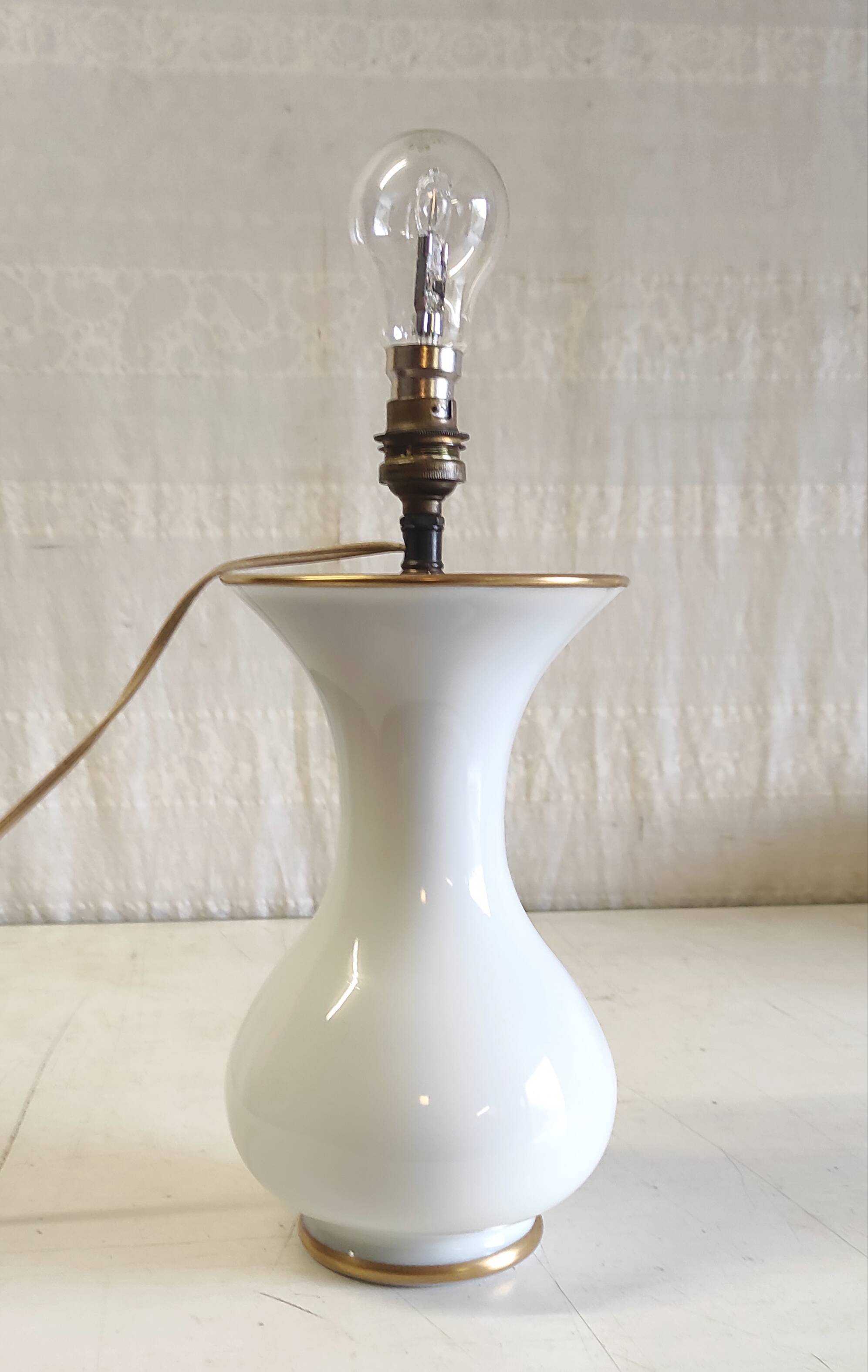 Lamp base in opaline style 19th century