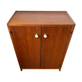 60's wooden shoe cabinet