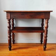 Console ancienne noyer massif desserte