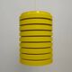 Pop Art Yellow Louvered Cylinder Pendant Lamp, Scandinavia, circa 1970