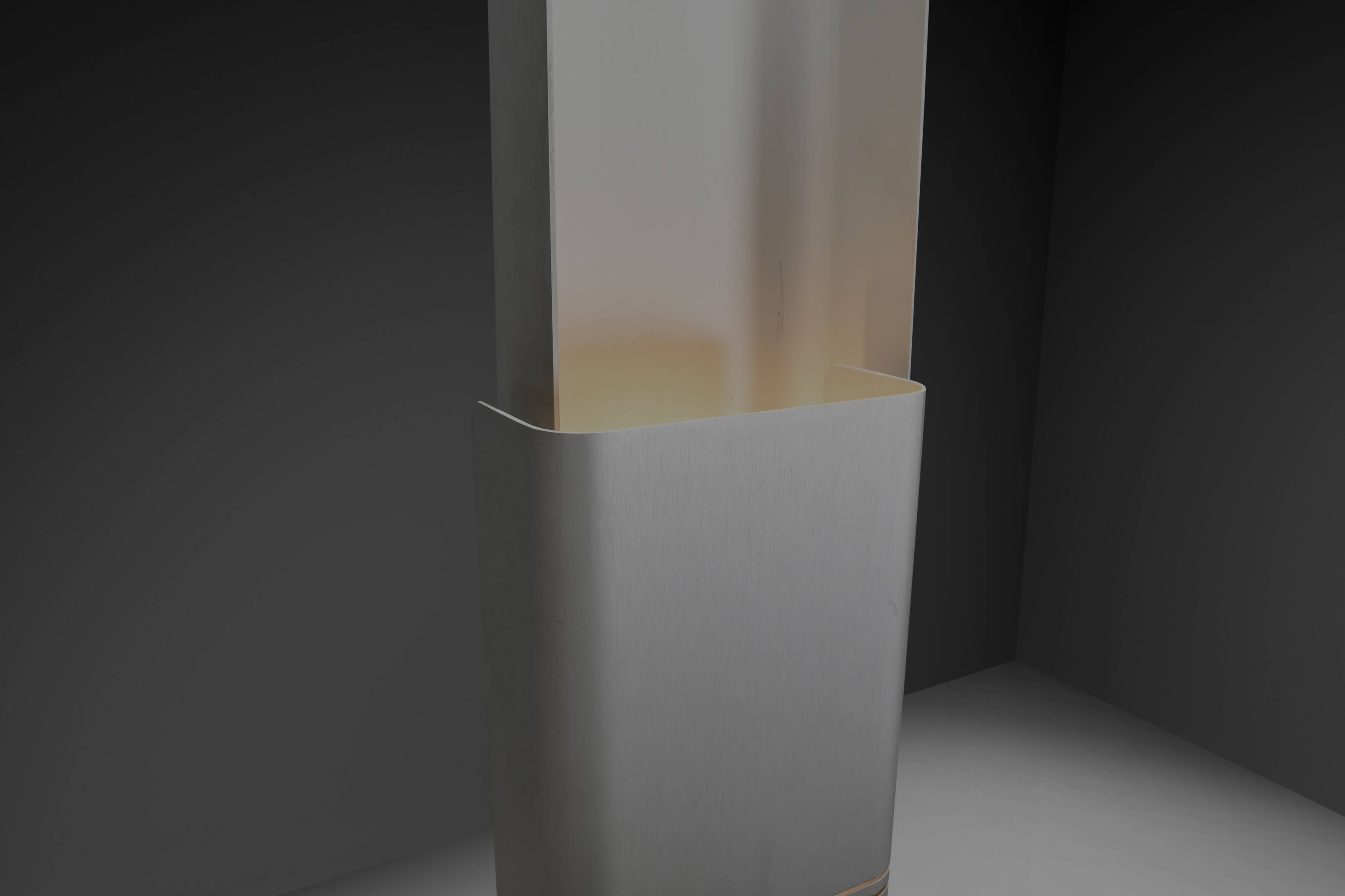 Sculpture lumineuse rare en aluminium anodisé par Walter et Moretti, France 1972