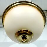 2-light brass ceiling light