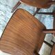 Set of 8 vintage chairs 1960 in beech compass feet