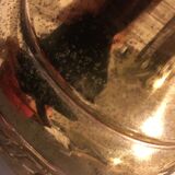 Yellow copper vase signed gbn art deco