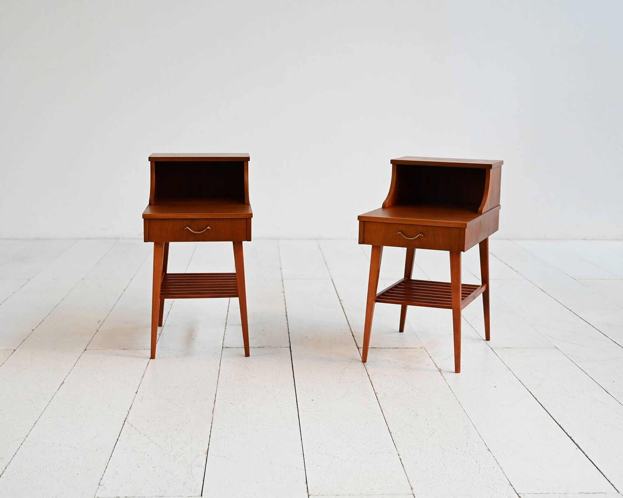 Pair of Swedish bedside tables, 1950s