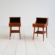 Pair of Swedish bedside tables, 1950s