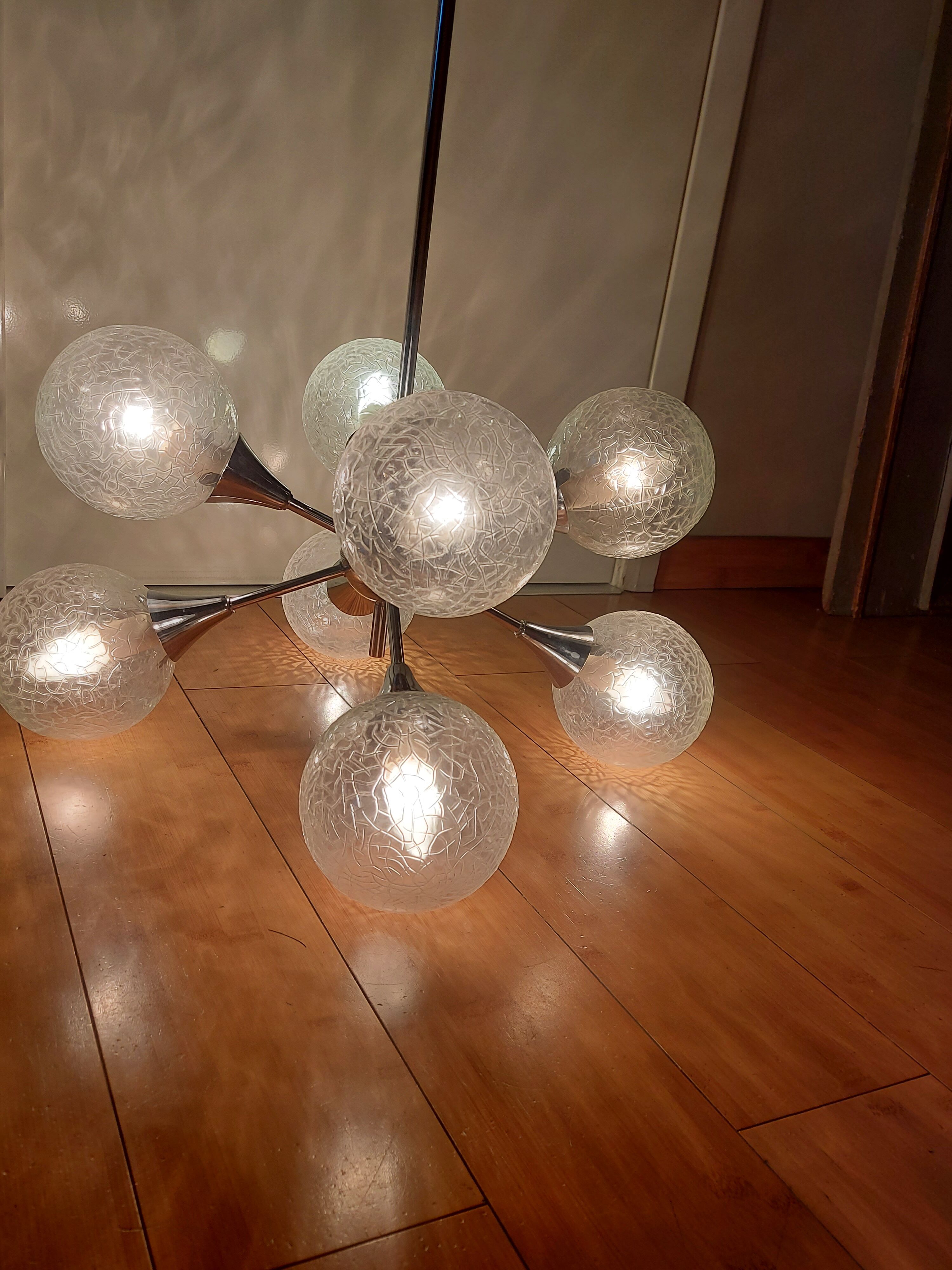Vintage sputnik chandelier 70'S , 8 lights