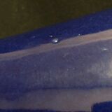 China vase baluster eggplant dynasty Qing cachet under covered Qianlong