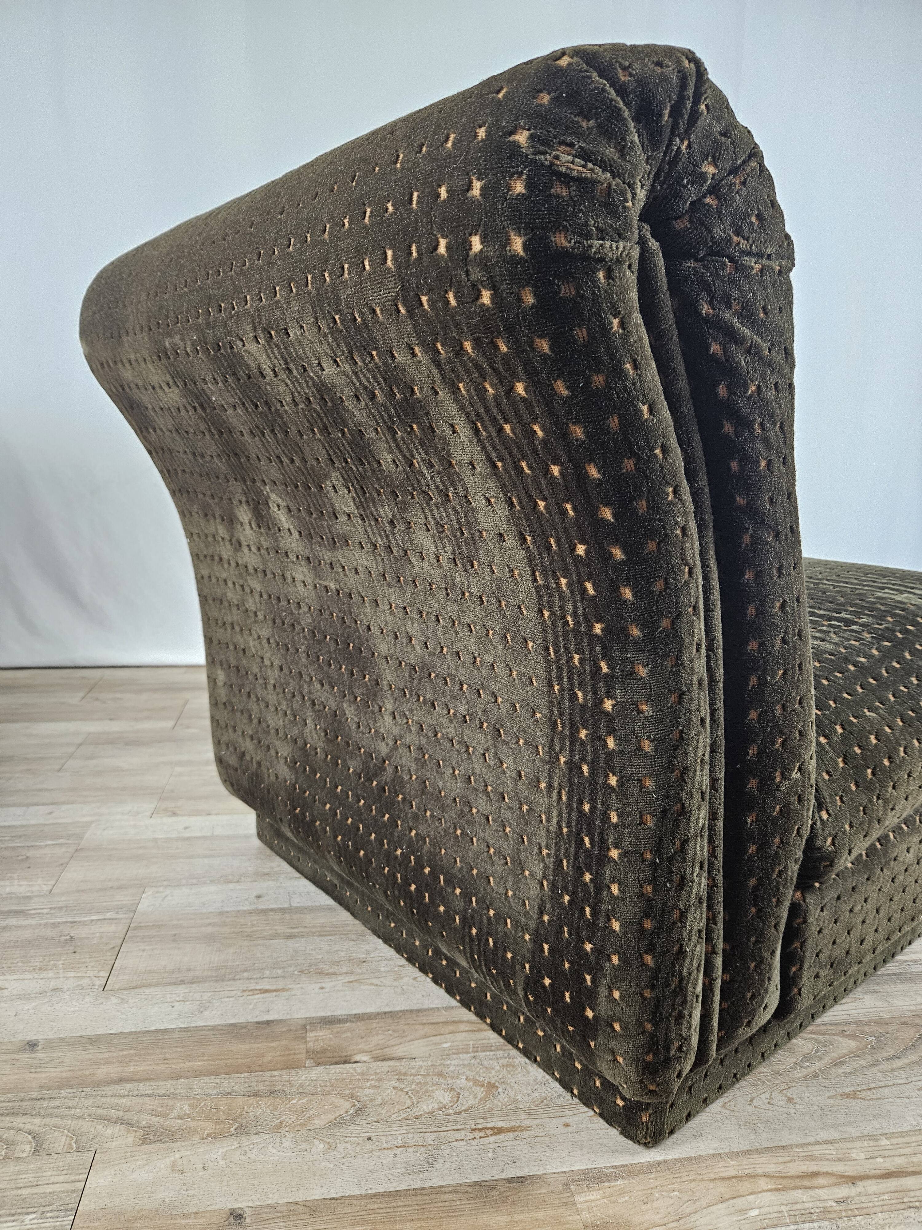 Fauteuils modulables en tissu des années 1970