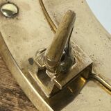 Brass porthole mirror