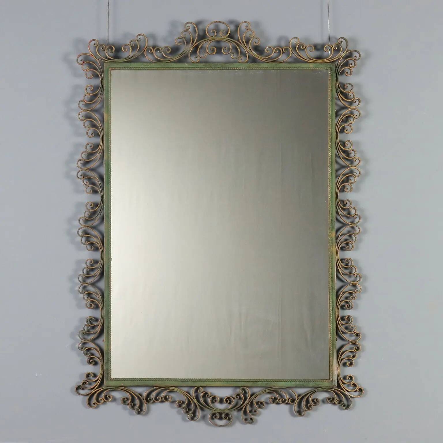 Wrought iron mirror from the 1980s.