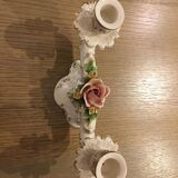 Ancient candlestick two porcelain branch