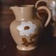 Flowery decanter manufacture Orchies/Moulin des loups