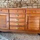 Low sideboard and jam cupboard set - solid wood