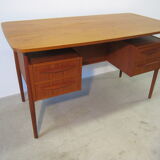 Scandinavian teak desk by Gunnar Nielsen Tibergaard, Denmark