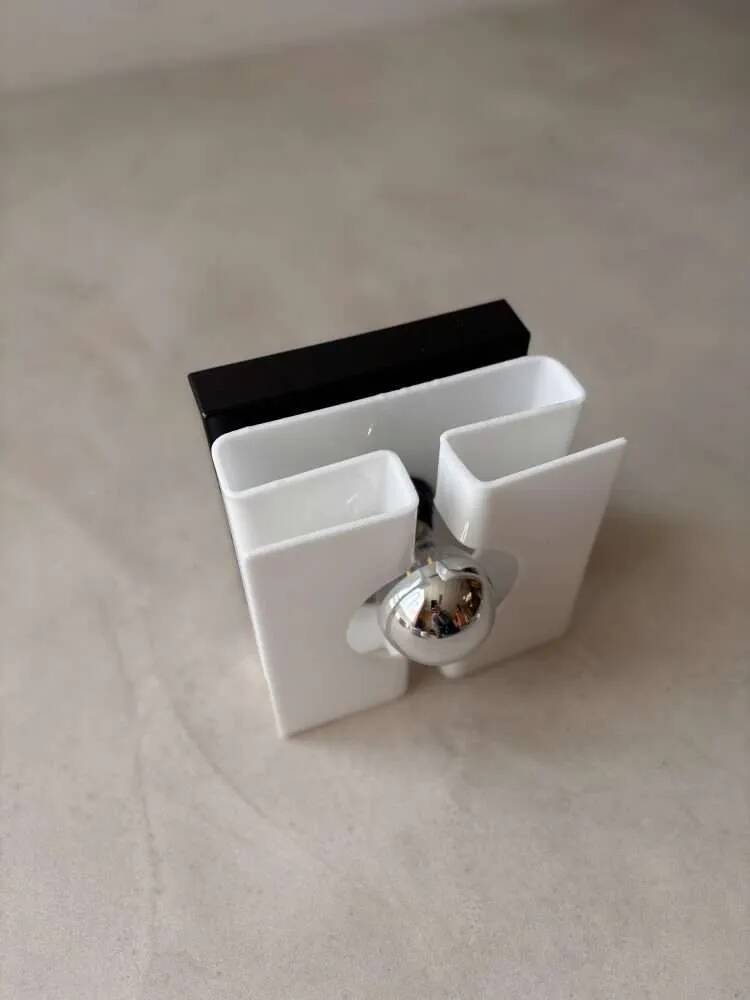 1970s plexiglass wall light