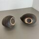 Set of 2 West German Ceramic Studio Vase Object by Helmut Schäffenacker, 1960s