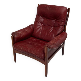 Scandinavian armchair leather