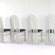 Lot de 4 chaises design années 80 'Meern'