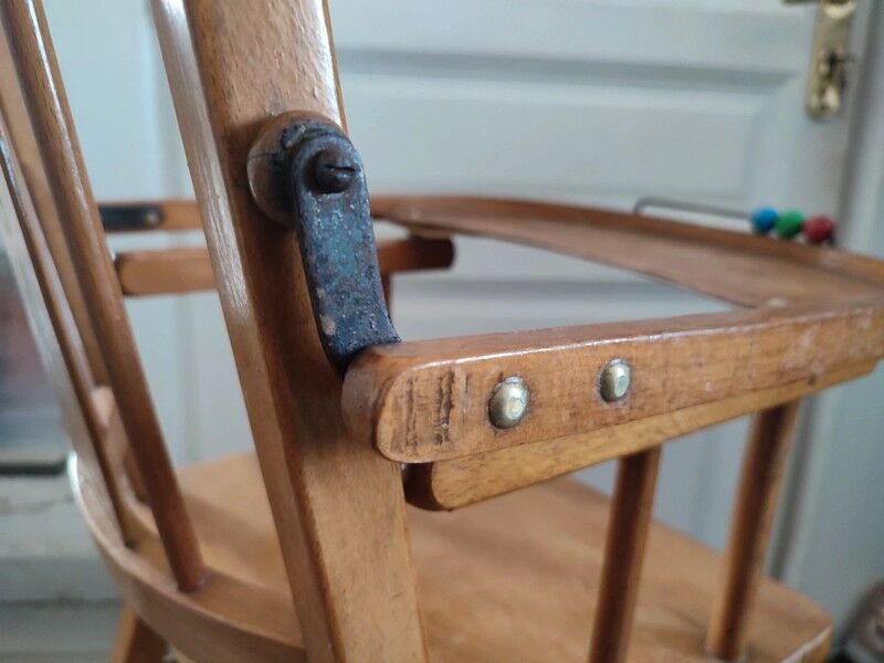 Chaise haute bébé vintage baumann