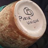 Vase, signed unique piece, by Bernard Buffat