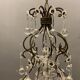 Vintage italian light pendant with murano glass drops