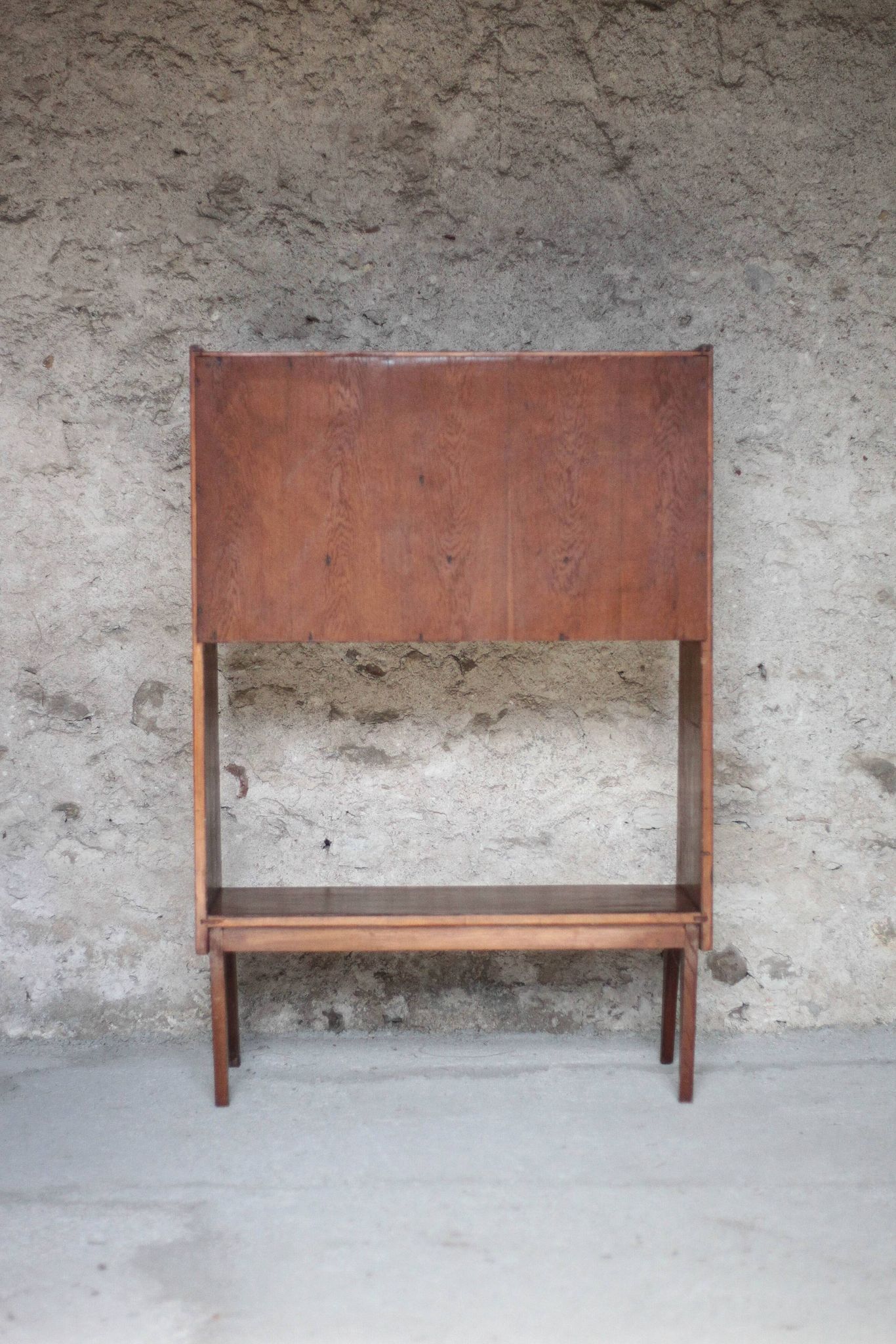 Vintage wooden furniture, Roger Landault shelf for ABC, 1950s.