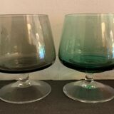 6 verres à pied en cristallin pour digestif ou cognac