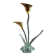 Brass flower candle holder