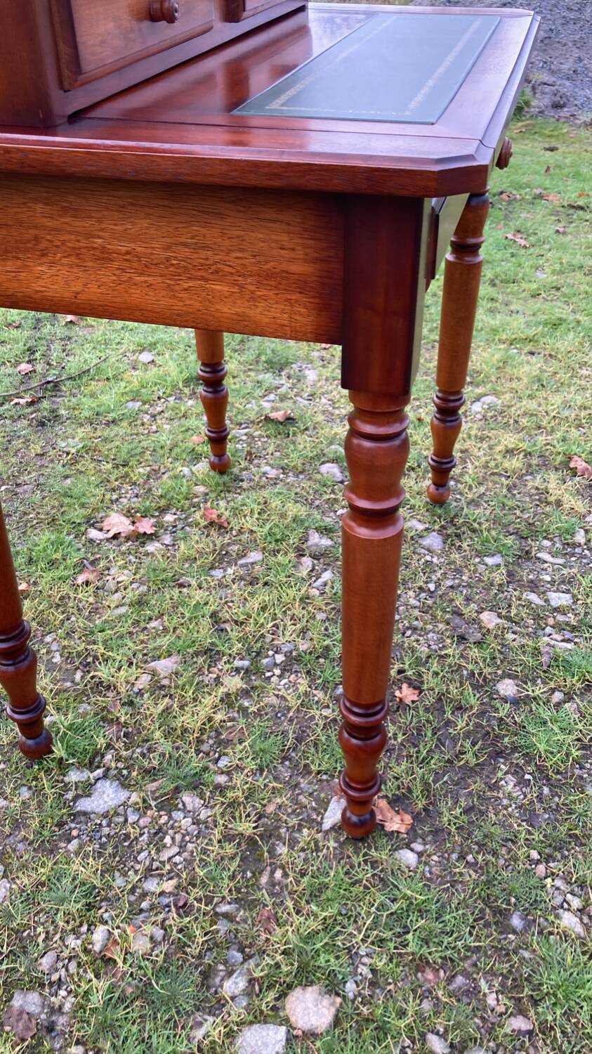 Secrétaire bois cuir
