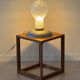 Vintage Italian lamp made of Murano glass.