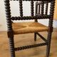 Beaded wood corner or corner armchair
