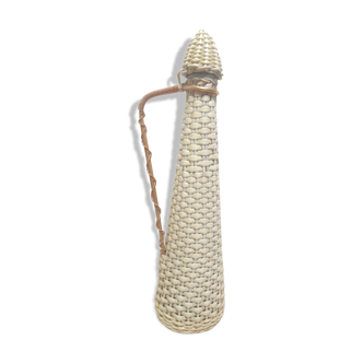 Bouteille scoubidou crème